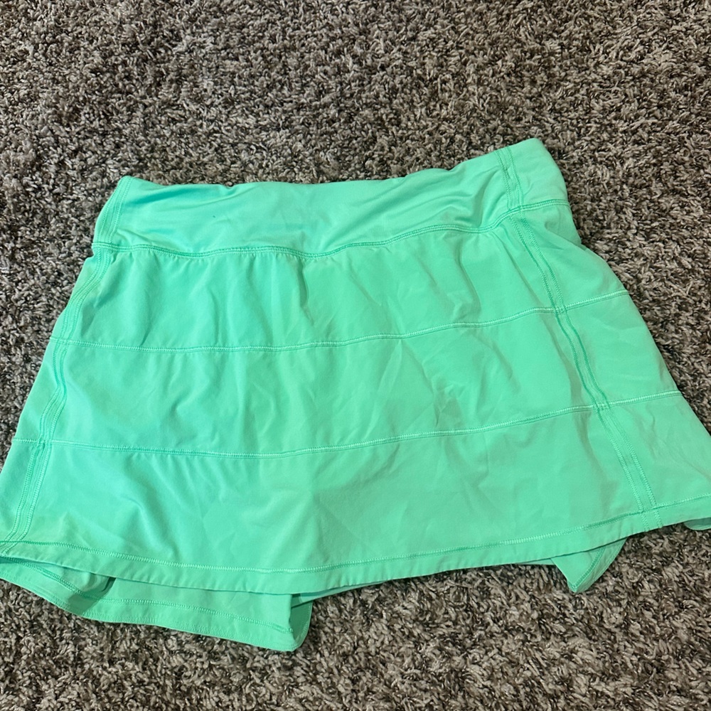 Lululemon green Pace Rival Skirt